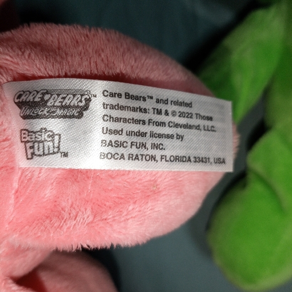 Care Bears Pink and Green Stuffed Animals - Picture 3 of 5
